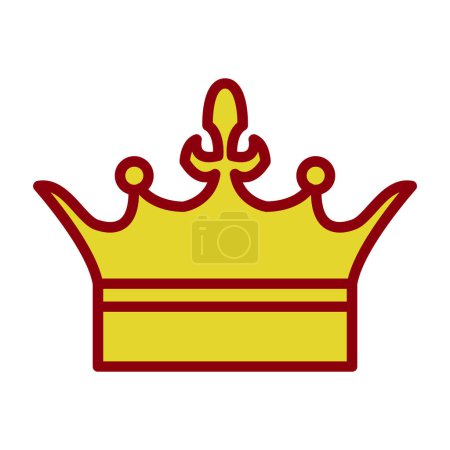 Ilustración de Corona icono vector aislado sobre fondo blanco - Imagen libre de derechos