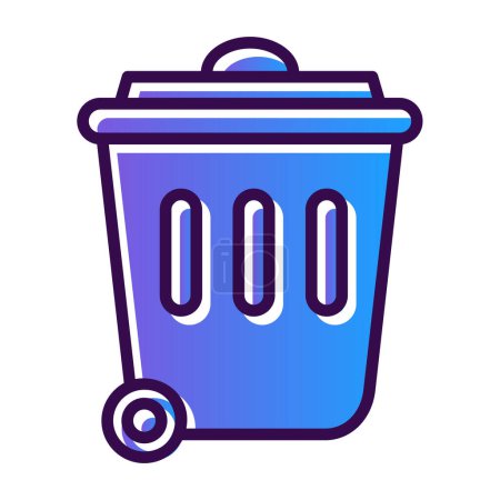 Illustration for Recycle Bin icon, vector illustration simple design - Royalty Free Image