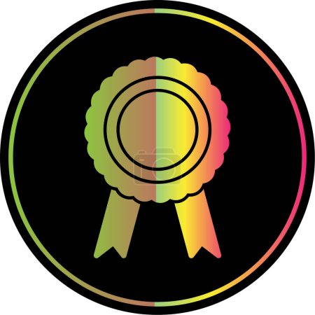 Ilustración de Medalla. icono web ilustración simple - Imagen libre de derechos