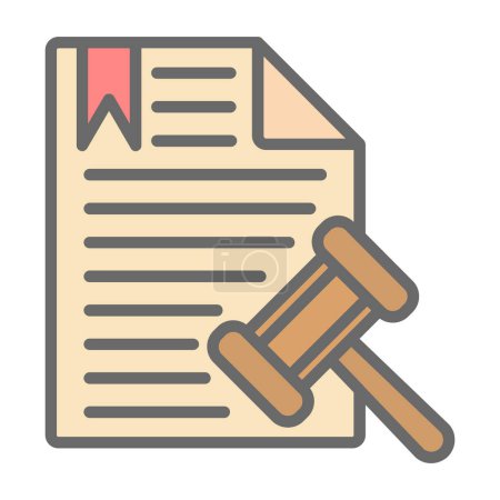 Téléchargez les illustrations : Document juridique vectoriel illustration design - en licence libre de droit