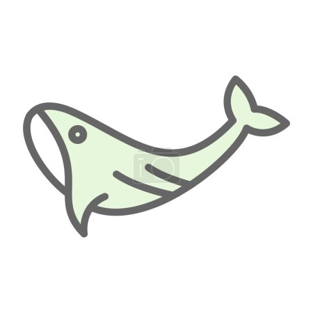 Ilustración de Icono de ballena. Ilustración vectorial - Imagen libre de derechos