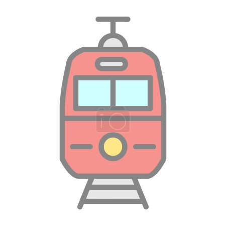 Ilustración de Icono del tren, vector ilustración diseño simple - Imagen libre de derechos