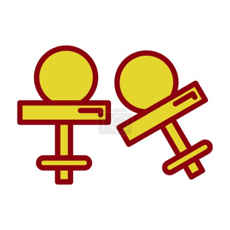 Ilustración de Gemelos icono signo vector, símbolo, logotipo - Imagen libre de derechos