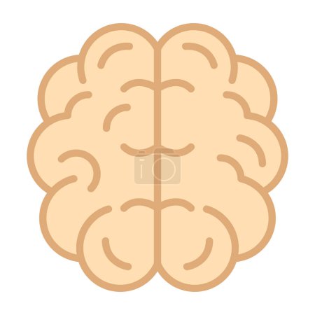 Ilustración de Icono del cerebro, ilustración vectorial - Imagen libre de derechos