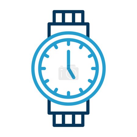 Ilustración de Reloj de pulsera icono web ilustración simple - Imagen libre de derechos