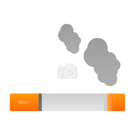 Illustration for Simple cigarette  smoking vector icon design - Royalty Free Image