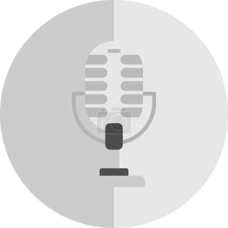Illustration for Microphone icon, vector illustration simple design - Royalty Free Image