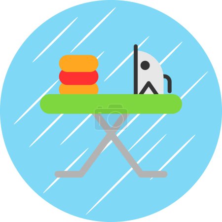 Ilustración de Icono de tabla de planchar icono ilustración - Imagen libre de derechos