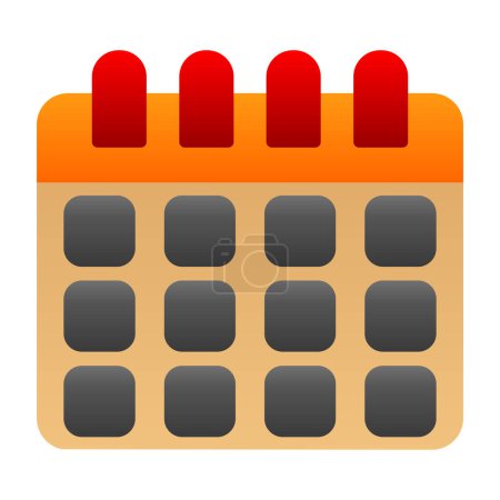 Illustration for Calendar icon, vector illustration simple design - Royalty Free Image