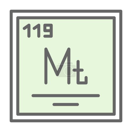 Ilustración de Ilustración vectorial de Meitnerium icono - Imagen libre de derechos