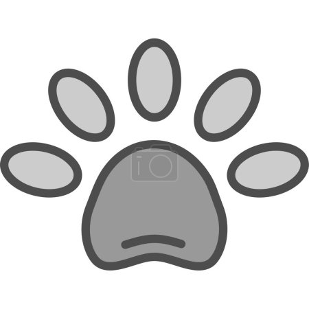 Illustration for Paw web icon, vector illustration - Royalty Free Image
