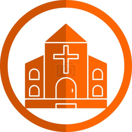 Illustration for Church icon, vector illustration simple design - Royalty Free Image