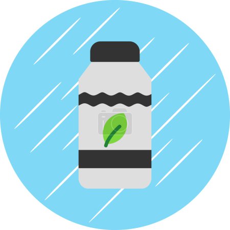 Ilustración de Icono de botella de agua, ilustración vectorial diseño simple - Imagen libre de derechos