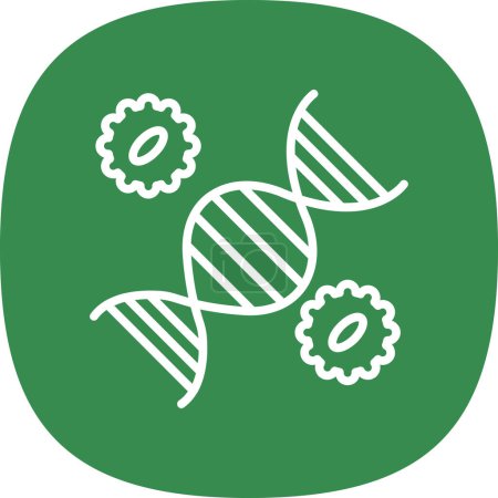 Ilustración de Ingeniería genética icono web, ilustración vectorial - Imagen libre de derechos