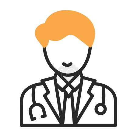 Téléchargez les illustrations : Médecin avatar vecteur icône illustration - en licence libre de droit