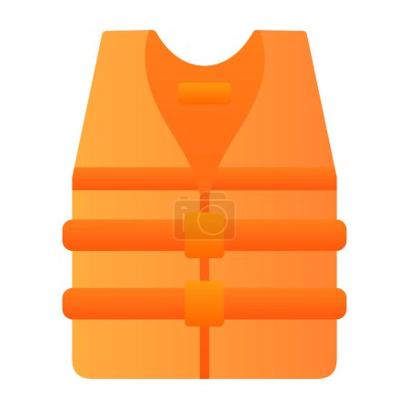 Illustration for Vest icon, vector style - Royalty Free Image