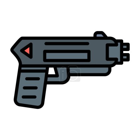 Stun gun web icon, vector illustration