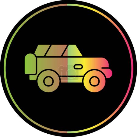 Illustration for Offroad web icon simple illustration - Royalty Free Image