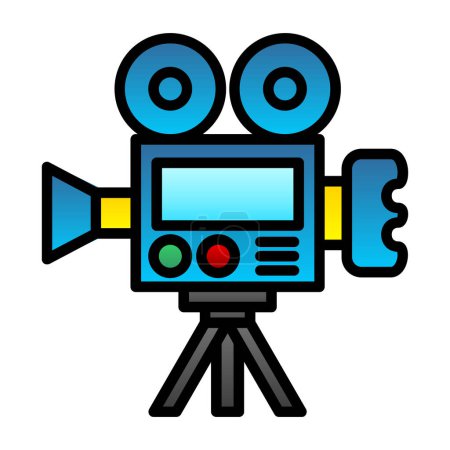 Illustration for Cinema icon vector icon for web - Royalty Free Image
