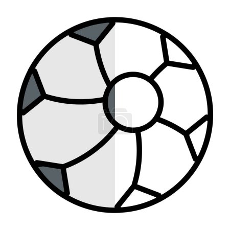 Téléchargez les illustrations : Ball icon, vector illustration simple design - en licence libre de droit