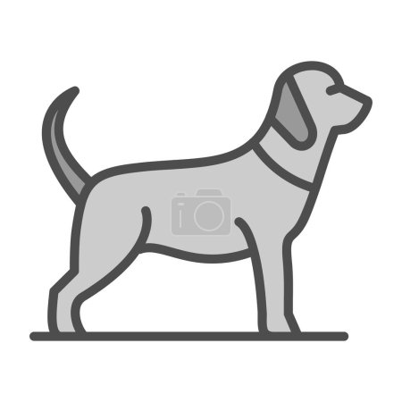 Ilustración de Icono de perro, vector ilustración diseño simple - Imagen libre de derechos