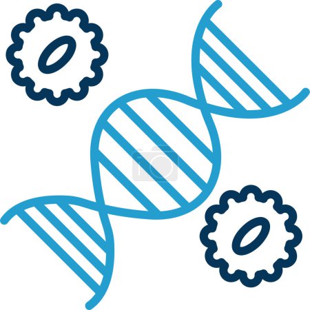 Ilustración de Ingeniería genética icono web, ilustración vectorial - Imagen libre de derechos