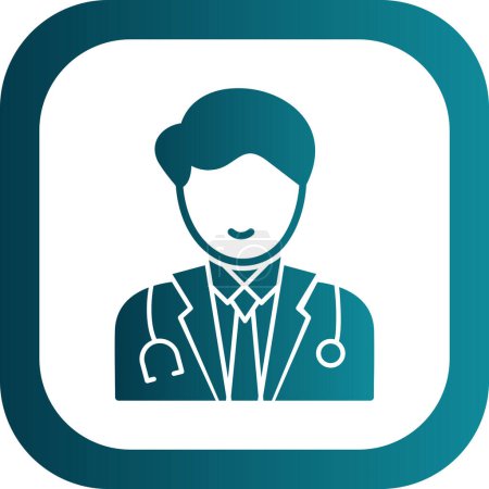Illustration for Doctor avatar vector icon illustration - Royalty Free Image