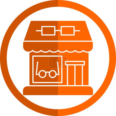 Illustration for Optical shop icon, simple vector illustration design - Royalty Free Image