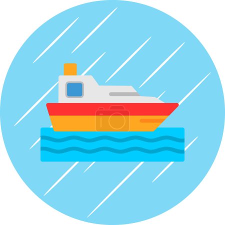 Ilustración de Icono del barco vector ilustración - Imagen libre de derechos
