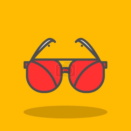 Ilustración de Ilustración vectorial de gafas de sol icono gráfico moderno - Imagen libre de derechos