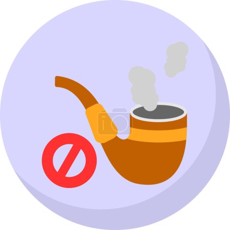 icône de pipe à fumer, illustration vectorielle design simple