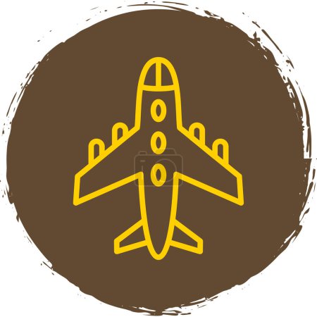 Téléchargez les illustrations : Illustration vectorielle icône avion - en licence libre de droit