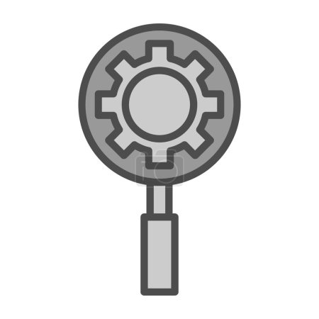 Illustration for Magnifying glass icon vector illustration - Royalty Free Image