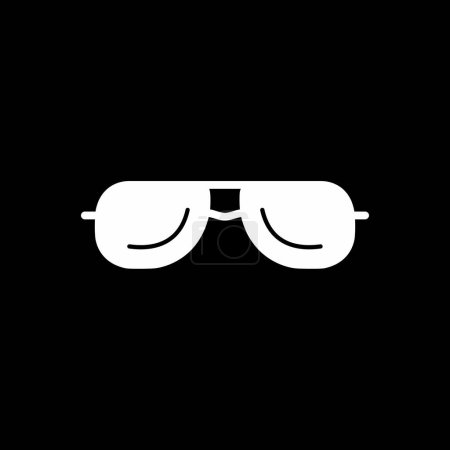 Téléchargez les illustrations : Illustration vectorielle de lunettes de soleil icône graphique moderne - en licence libre de droit