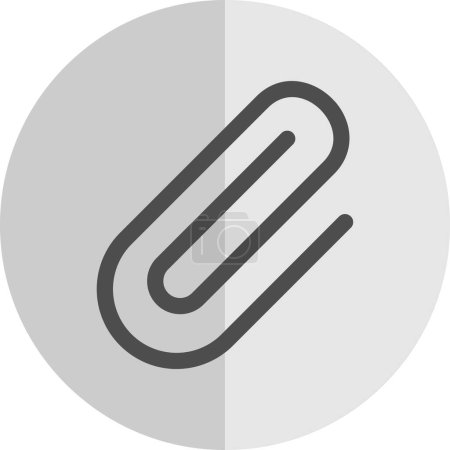 Illustration for Paperclip icon web simple illustration - Royalty Free Image