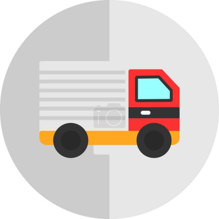 Illustration for Vector web icon of truck - Royalty Free Image