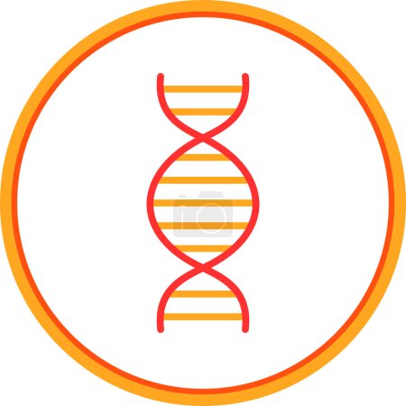 Illustration for Dna. web icon simple illustration - Royalty Free Image