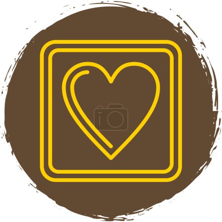 Illustration for Heart icon, vector illustration, design element - Royalty Free Image
