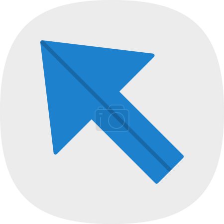 Illustration for Arrow. Pointer web icon simple illustration - Royalty Free Image