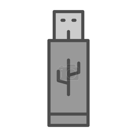 Illustration for Flash drive icon, vector illustration simple design - Royalty Free Image