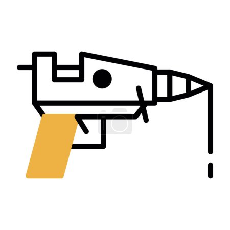 Ilustración de Pistola de pegamento caliente icono web, vector de ilustración - Imagen libre de derechos