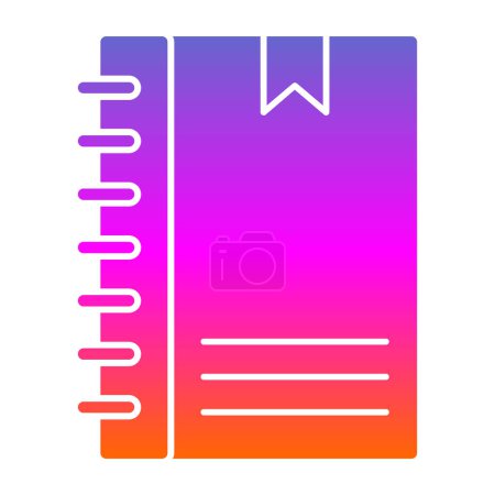 Illustration for Vector illustration of modern Notebook icon - Royalty Free Image