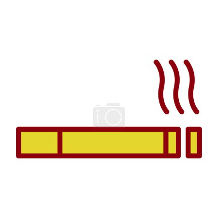 Ilustración de Fumar cigarrillo icono Vector Ilustración - Imagen libre de derechos