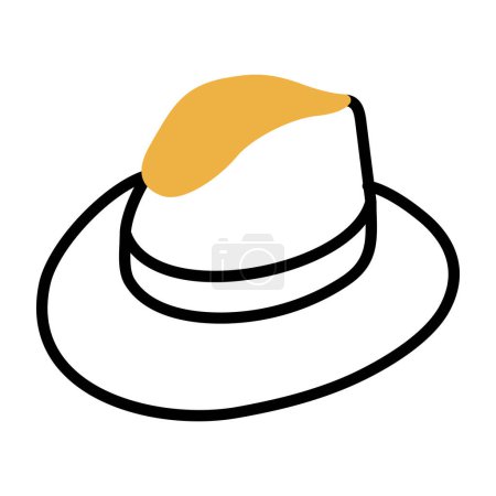 Illustration for Hat. web icon simple illustration - Royalty Free Image