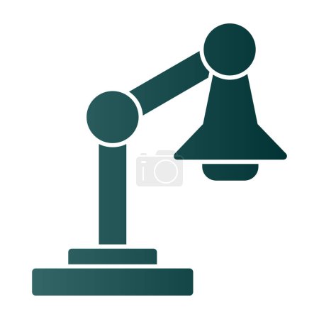 Illustration for Vector illustration of Desk lamp icon - Royalty Free Image