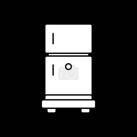Fridge web icon, vector illustration 