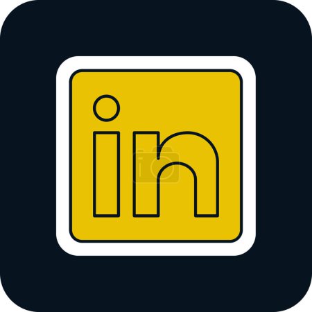 Logo-Vektorzeichen LinkedIn amerikanische Unternehmen in berühmten Symbol Social-Media-Design 