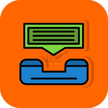 Illustration for Help line web icon, vector illustration - Royalty Free Image