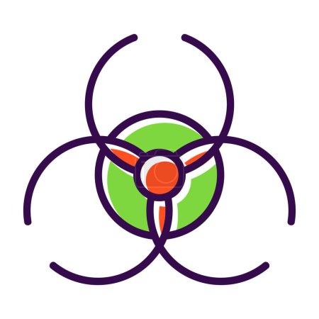 Ilustración de Icono de átomo vector ilustración - Imagen libre de derechos