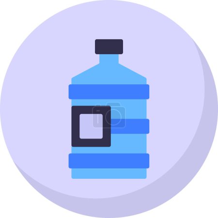 Illustration for Water bottle icon. outline illustration - Royalty Free Image